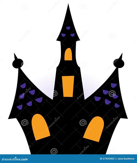 Halloween Haunted House Silhouette Stock Photography - Image: 27435402