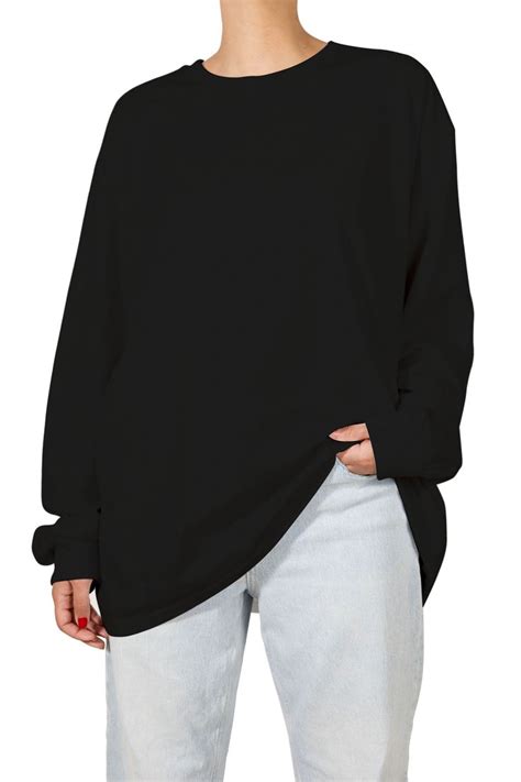 Oversized Long Sleeve T Shirt In A Cotton Jersey Fabric That S Perfect For All Seasons