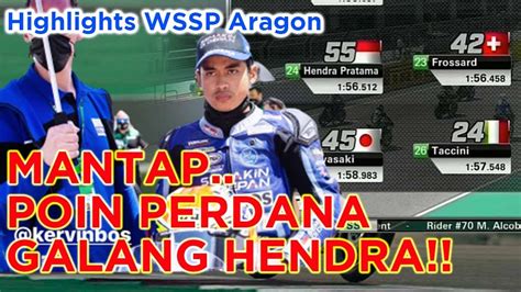 Galang Hendra Raih Poin Perdana WSSP Jonathan Rea Rekor 100 Kali Juara