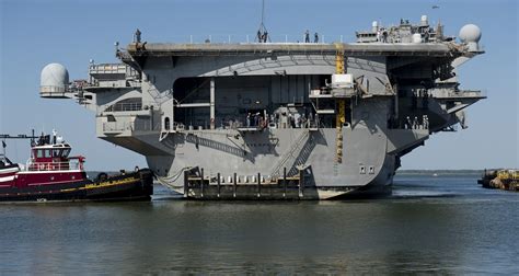 Photo Uss Enterprise Cvn 65 Arrives At Newport News Shipbuilding Hii News