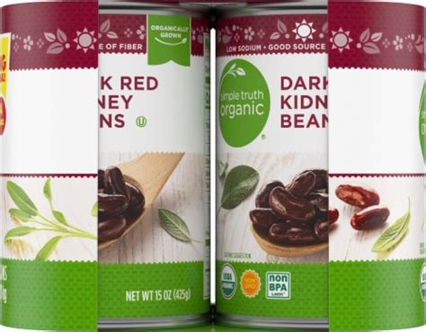 Simple Truth Organic Dark Red Kidney Beans 4 Ct 15 Oz Kroger