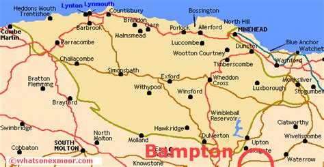 Bampton Village Locator Map