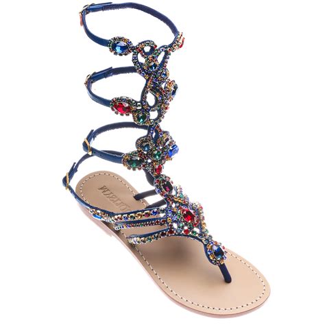 Jeweled And Embellished Designer Gladiator Sandals Mystique Sandals