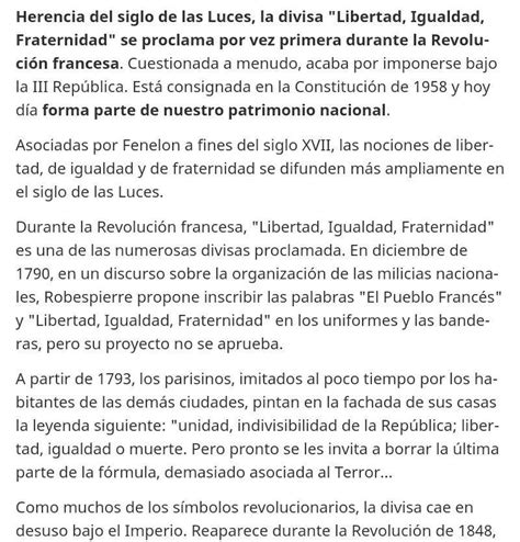 Los Ideales De Libertad Igualdad Y Fraternidad Son Importantes Para