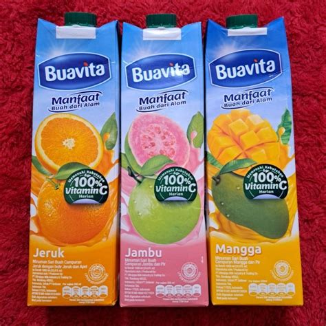 Jual Buavita Jus Buah Asli Mangga Jambu Jeruk 1000 Ml 1L Shopee