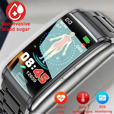 Painless Non Invasive Blood Sugar Ecg Ppg Health Smart Bracelet Ip68