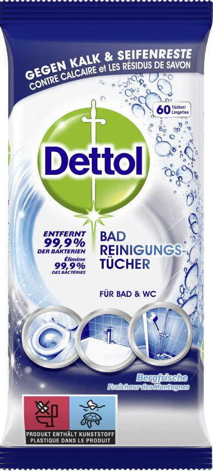 Dettol Bad Reinigungs Tücher Bergfrische 60 Stück Dettol