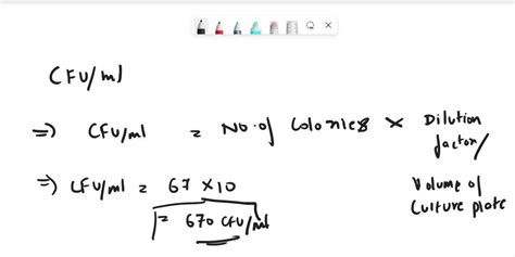 Solved If A 10 8 Dilution Contains 48 39 And 69 Colonies On 3