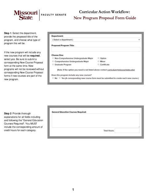 Fillable Online New Program Proposal Form Guide Fax Email Print PdfFiller