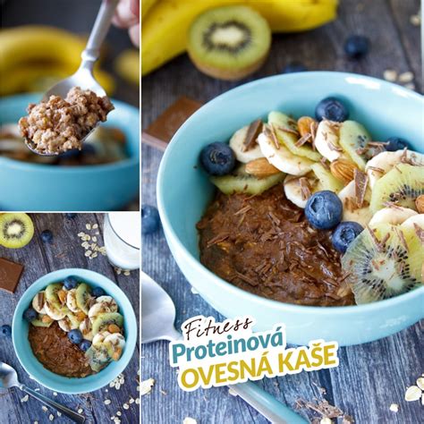 Fitness proteinová ovesná kaše zdravý recept BAJOLA Fit bez diet