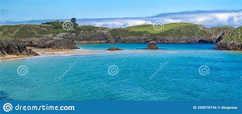 Borizu Beach Celorio Llanes Spain Stock Photo Image Of Sand Spain