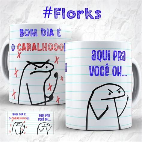 Caneca Flork Meme Bom Dia O Caralhx Elo Produtos Especiais