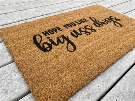 Hope You Like Big Ass Dogs Doormat Dog Lover Door Mat Etsy