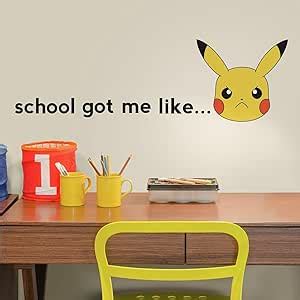 Roommates Pokemon Pikachu Faces Peel And Stick Wall Decals Amazon