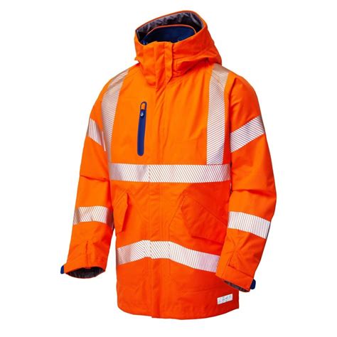 Leo Workwear A20 Marisco Iso 20471 Class 3 High Performance Waterproof Anorak Gorilla Workwear