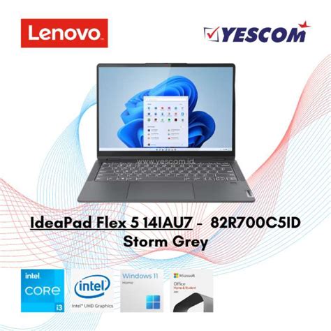 Promo Lenovo Ideapad Flex 5 14iau7 C5id Storm Grey I3 1215u8gb