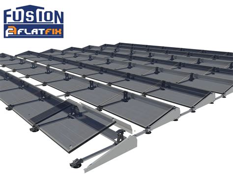 Flatfix Fusion Set 2 Rijen Van 1 Paneel Aluminium J En M Zonnepanelen