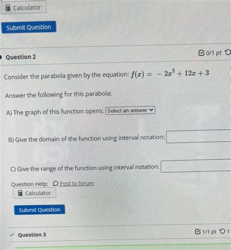 Solved Consider The Parabola Given By The Equation Chegg