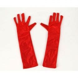 Guantes Largos Rojos Disfraces El Barato