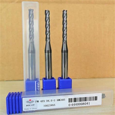 ZCC CT GM 2R D4 0R1 0 Cemented Carbide 2 Flute End Mills Straight Shank