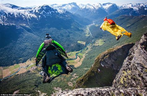 Hair Raising Pictures Show The World S Top Base Jumpers Throwing