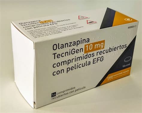 Olanzapina Tecnigen Mg Comprimidos Recubiertos Con Pelicula Efg