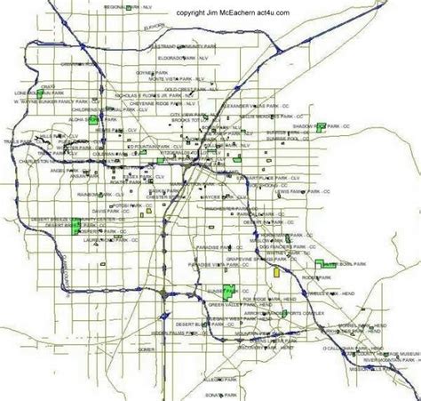 Parks In Las Vegas Parks Map