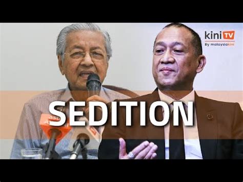 Nazri Charge Mahathir Under Sedition Act Youtube