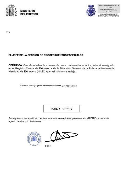 Documento Nie Qu Es Luxton Legal Real Estate Investment Lawyers