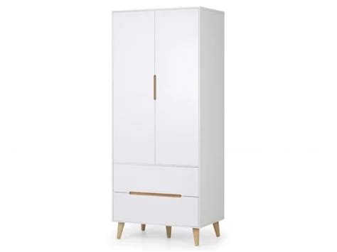 Julian Bowen Alicia Drawer Combination Wardrobe White At Now To Bed