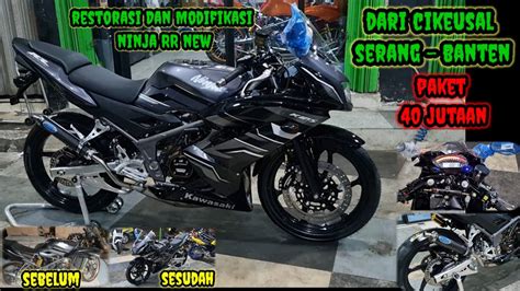 Finish Restorasi Dan Modifikasi Ninja Rr New Abu Abu Dari Cikeusal