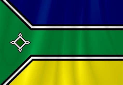 Fundo da bandeira do estado do amapá em tecido levemente ondulado