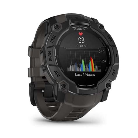 Instinct Amoled Rugged Gps Smartwatch With Amoled Display Black