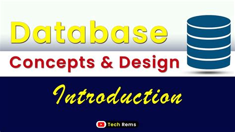 Introduction To Database And Data Modelling Youtube