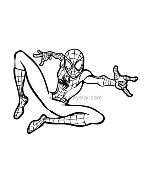 صفحات تلوين سبايدر مان mamystar in 2023 Coloring pages Spiderman