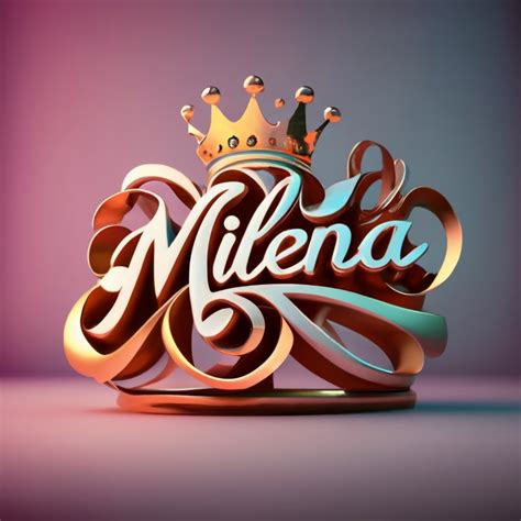 IMAGENES CON NOMBRE 3D MILENA Imágenes para Peques