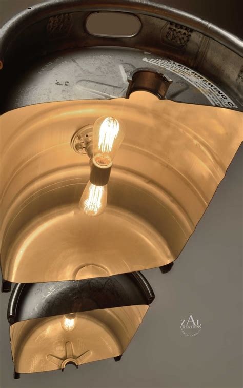 Beer Keg Light Keg lighting Pendant light. Stainless steel | Etsy