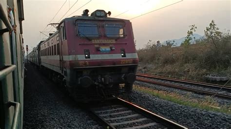 Crossing Trains Bbs Intercity Vs Palasa Vskp Memu Express Youtube