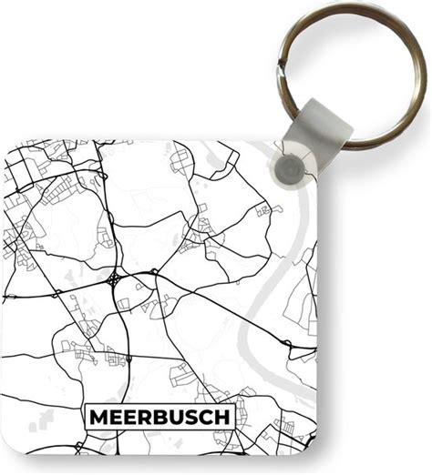 Sleutelhanger Uitdeelcadeautjes Meerbusch Plattegrond Kaart