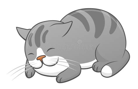 Cartoon Sleeping Fat Cat Stock Illustrations – 399 Cartoon Sleeping Fat ...