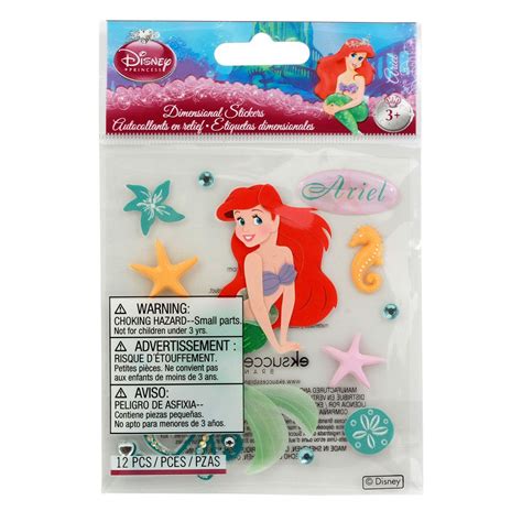 Disney® Ariel Dimensional Stickers Disney Ariel Mermaid Sticker