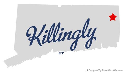 Map of Killingly, CT, Connecticut