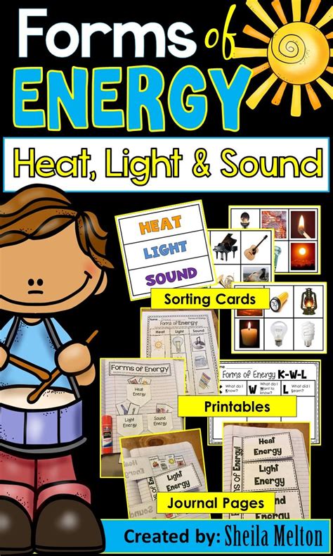 Heat Light And Sound Energy Activities