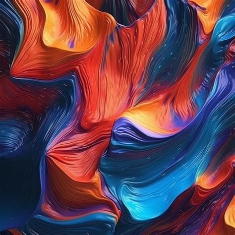 Premium AI Image Abstract Flowing Colorful Background