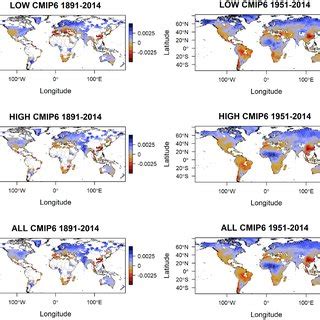 A Spatial Distribution Of The Magnitude Of Change In Z Units Decade