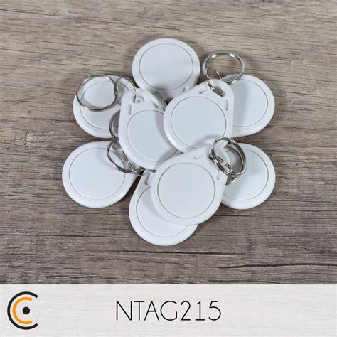 Porte clés NFC NXP NTAG215 blanc NFC CARDS