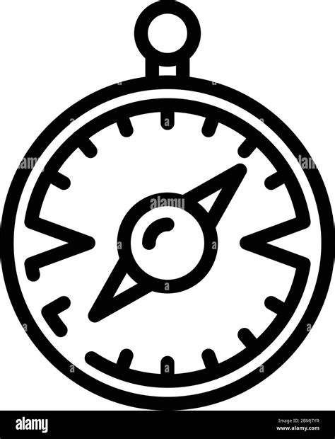 Compass Icon Outline Style Stock Vector Image And Art Alamy