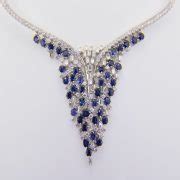 Sapphire Diamond Collar Necklace Jethro Marles