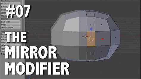 Blender 2 6 Tutorial 07 Mirror Modifier YouTube