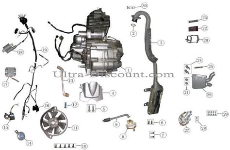 Carburateur De 30mm Pour Quad BASHAN 250cc BS250S 11 Carburation